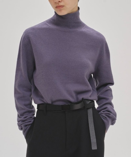 TODAYFUL(トゥデイフル)の「【TODAYFUL/トゥデイフル】Wool Cashmere Turtle Knit/ウールカシミアタートルニット(ニット/セーター・レディース・ブラック/グレー/モカ/サンドベージュ/スカイブルー・FREE)」の5枚目の写真