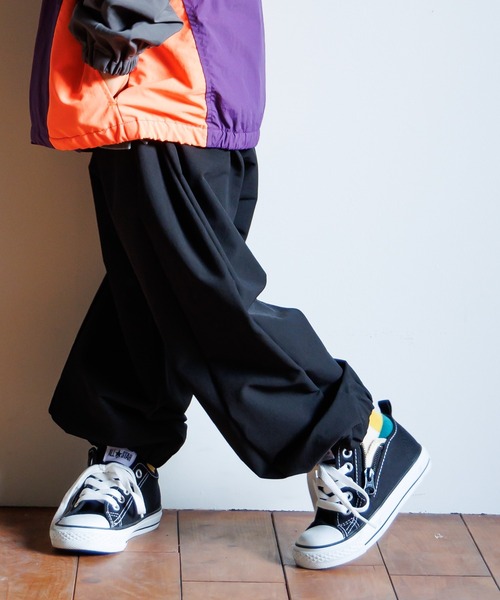 MAKE YOUR DAY(メイクユアデイ)の「たっぽりストレッチナイロンパンツ■80~140cm(その他パンツ・キッズ・カーキ/ベージュ/ブラック・140/120/110/130/100/80/90)」の16枚目の写真