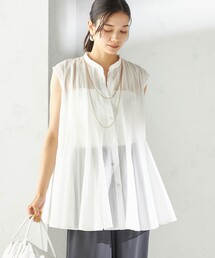 〈手洗い可能〉ボリューム フレア フレンチスリーブ ブラウス