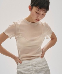 TODAYFUL(gDfCt)Soft Mesh T-shirts(TVc/Jbg\[)