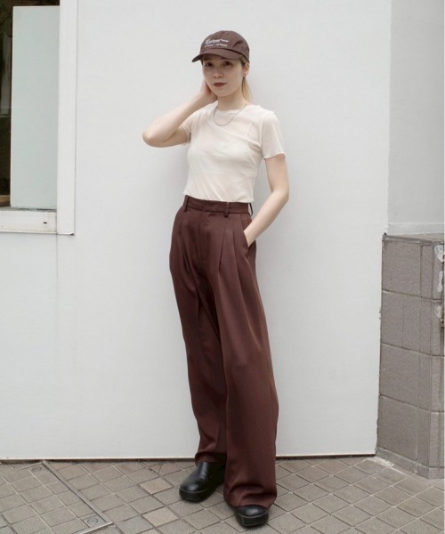 TODAYFUL(トゥデイフル)の「Soft Mesh T-shirts(Tシャツ/カットソー・レディース・キナリ/チョコ/ブラック・FREE)」の7枚目の写真