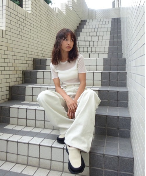 TODAYFUL(トゥデイフル)の「Soft Mesh T-shirts(Tシャツ/カットソー・レディース・キナリ/チョコ/ブラック・FREE)」の4枚目の写真