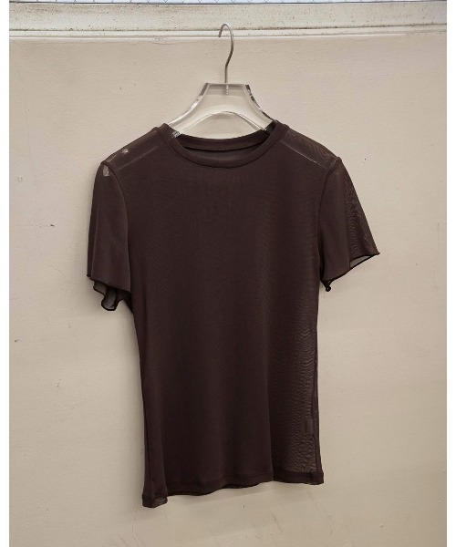 TODAYFUL(トゥデイフル)の「Soft Mesh T-shirts(Tシャツ/カットソー・レディース・キナリ/チョコ/ブラック・FREE)」の12枚目の写真