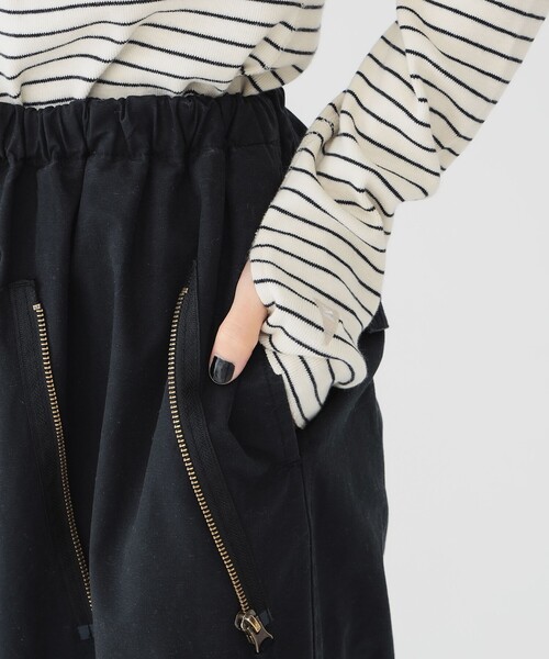 maturely（マチュアリー）の「【1/15再値下げ】maturely / コットン シルク ジッパー カーゴパンツ（カーゴパンツ・レディース・ベージュ/ブラック・1/0）」の13枚目の写真