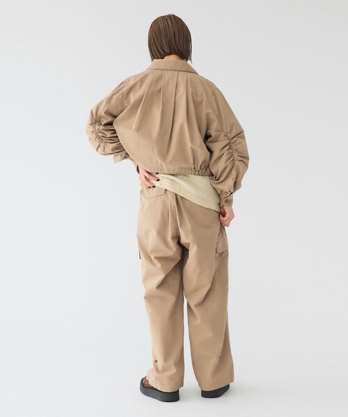 maturely（マチュアリー）の「【1/15再値下げ】maturely / コットン シルク ジッパー カーゴパンツ（カーゴパンツ・レディース・ベージュ/ブラック・1/0）」の19枚目の写真