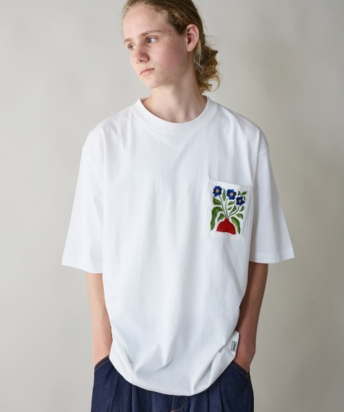 rehacer（レアセル）の「rehacer : Garden Pocket Relax Fit T-shit / ガーデンポケット リラックス フィット Tシャツ（Tシャツ/カットソー・メンズ・ブラック/ホワイト・SMALL/MEDIUM/LARGE/X-LARGE）」の3枚目の写真