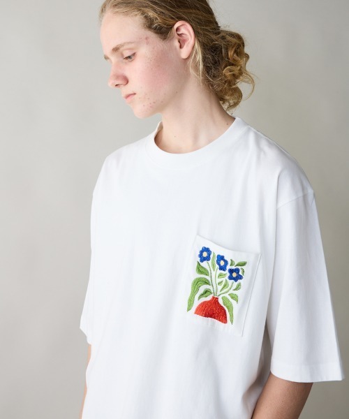rehacer（レアセル）の「rehacer : Garden Pocket Relax Fit T-shit / ガーデンポケット リラックス フィット Tシャツ（Tシャツ/カットソー・メンズ・ブラック/ホワイト・SMALL/MEDIUM/LARGE/X-LARGE）」の4枚目の写真