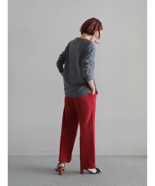 FIL DE FER(フィルデフェール)の「ポリエステルカルゼ センタープレスパンツ(その他パンツ・レディース・グレー/レッド/ベージュ・MEDIUM/SMALL)」の21枚目の写真