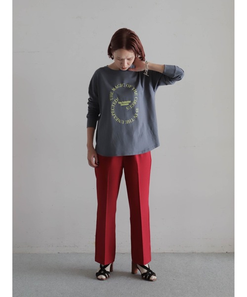 FIL DE FER(フィルデフェール)の「ポリエステルカルゼ センタープレスパンツ(その他パンツ・レディース・グレー/レッド/ベージュ・MEDIUM/SMALL)」の20枚目の写真