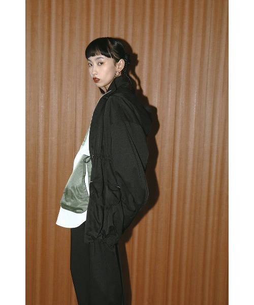 OMMO バルーンブルゾン　ブラック セール】BALLOON TRENCH BLOUSON（ブルゾン）｜OMMO（オーエム