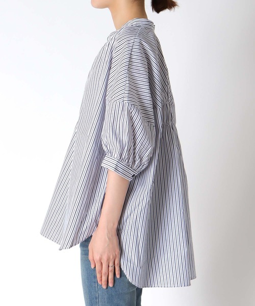 Cepica（セピカ）の「バックギャザーシャツブラウス（シャツ/ブラウス・レディース・ストライプ・FREE）」の9枚目の写真