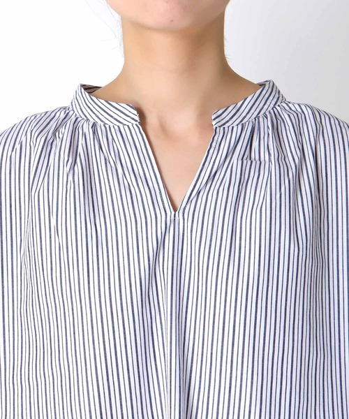 Cepica（セピカ）の「バックギャザーシャツブラウス（シャツ/ブラウス・レディース・ストライプ・FREE）」の11枚目の写真
