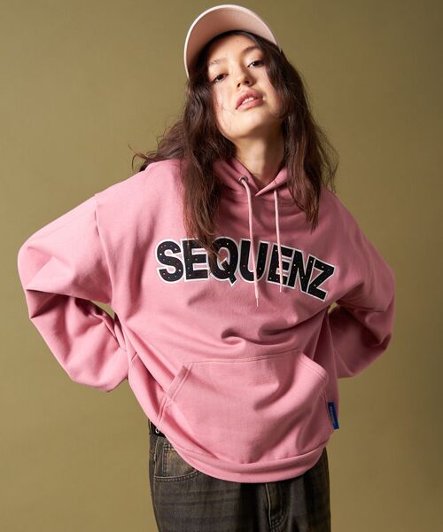 Stone  パーカー セール】【SEQUENZ（シークエンズ）】SO LOGO APPLIQUE STONE P/K