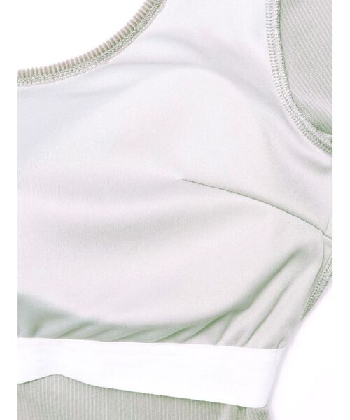 GYDA（ジェイダ）の「VELOUR RIB BACK CROSS トップス（Tシャツ/カットソー・レディース・グレー/ブラック・FREE）」の18枚目の写真