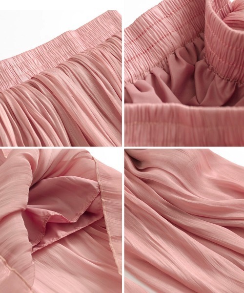 Miniministore（ミニミニストア）の「シアーワイドパンツ 冷感キュロットパンツ（チノパンツ・レディース・ピンク/モスグリーン/ベビーピンク/ブルーグレー/カーキ/ホワイト/ライトグレー/ブラック/ブラウン/アイボリー/ラベンダー/ミント/ピンクベージュ/スモークピンク・FREE）」の21枚目の写真