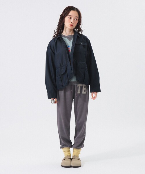 BEAMS BOY シャンブレー　ギャバ　ショート　フィッシング　ジャケット BEAMS BOY（ビームス ボーイ）【+15%ポイントUP】シャンブレー