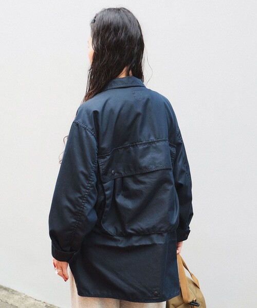 シャンブレー ギャバ ショート フィッシング ジャケット