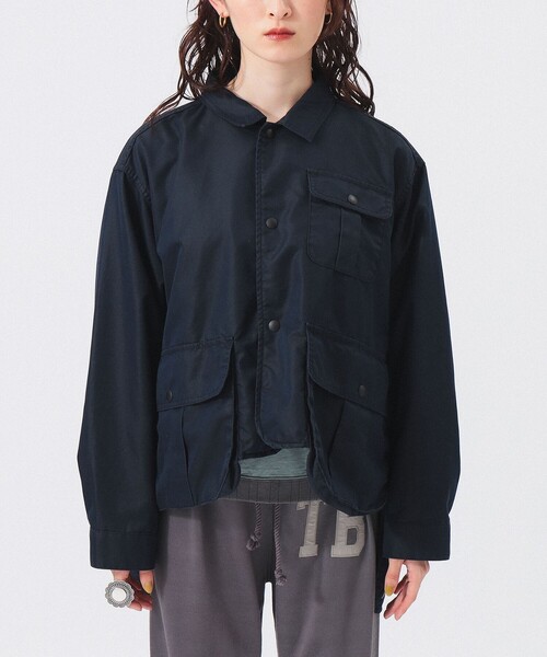 BEAMS BOY/シャンブレー ギャバ ショート フィッシング ジャケット シャンブレー ギャバ ショート フィッシング ジャケット