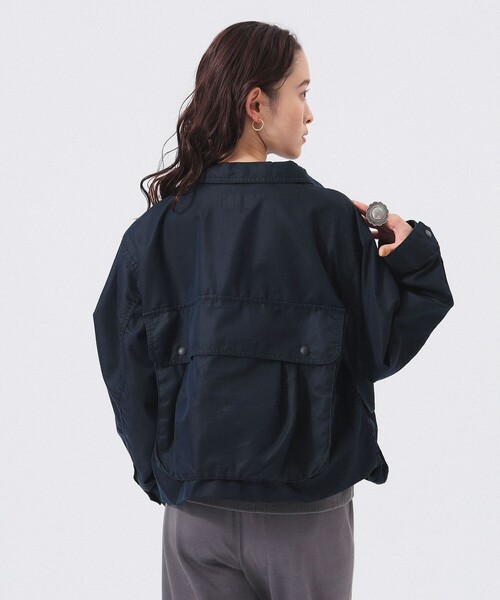 シャンブレー ギャバ ショート フィッシング ジャケット（ミリタリー