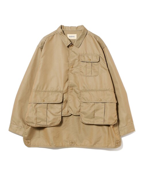 【新品未使用】BEAMSBOYシャンブレーギャバ ショートフィッシングジャケット BEAMS BOY（ビームス ボーイ）シャンブレー ギャバ ショート