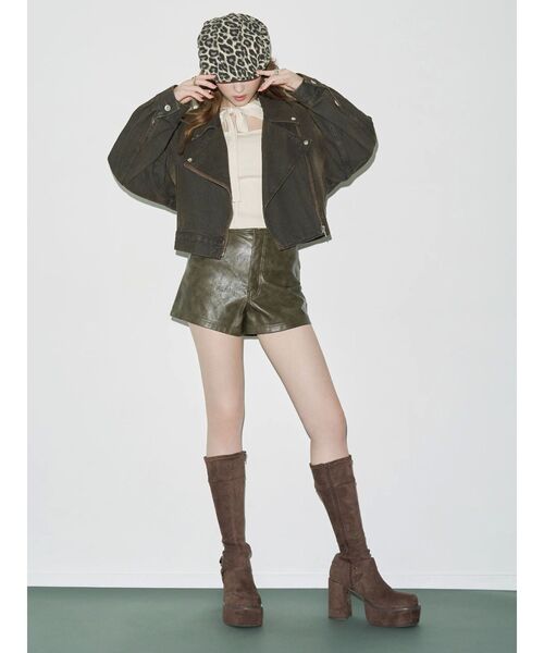 EVRIS（エヴリス）の「ツイルハンチング（ハンチング/ベレー帽・レディース・その他1/ブラック・FREE）」の7枚目の写真