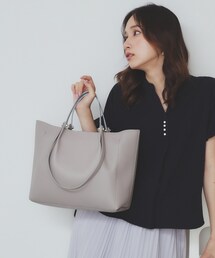 【軽量合皮】ダブルハンドルA4トートバッグ
