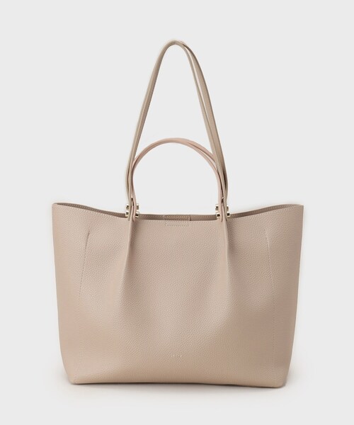 index（インデックス）の「【軽量合皮】ダブルハンドルA4トートバッグ（トートバッグ・レディース・ベージュ系/ブラック/グレー系・00）」の11枚目の写真