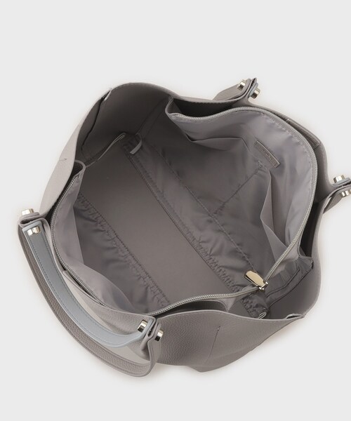 index（インデックス）の「【軽量合皮】ダブルハンドルA4トートバッグ（トートバッグ・レディース・ベージュ系/ブラック/グレー系・00）」の16枚目の写真