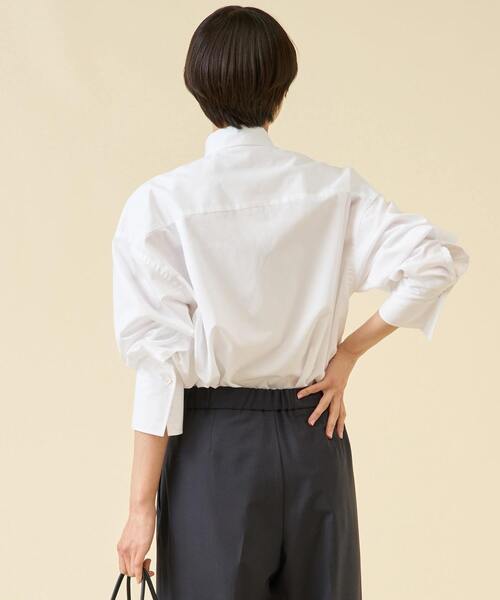 martinique(マルティニーク)の「ESSENTIAL ボウタイブラウス(シャツ/ブラウス・レディース・ホワイト/サックスブルー・FREE)」の4枚目の写真