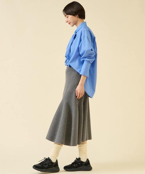 martinique(マルティニーク)の「ESSENTIAL ボウタイブラウス(シャツ/ブラウス・レディース・ホワイト/サックスブルー・FREE)」の15枚目の写真