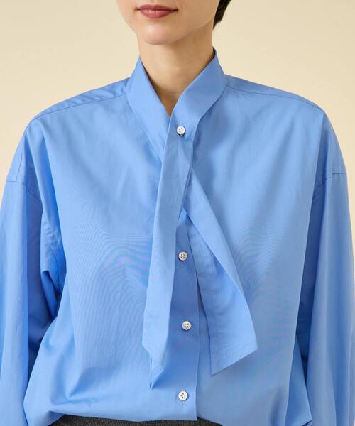 martinique(マルティニーク)の「ESSENTIAL ボウタイブラウス(シャツ/ブラウス・レディース・ホワイト/サックスブルー・FREE)」の17枚目の写真