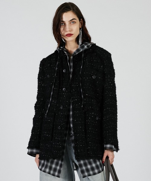 パディングツイードジャケット / Padded Tweed Jacket（その他アウター