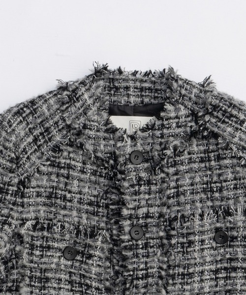 PRANK PROJECT（プランクプロジェクト）の「パディングツイードジャケット / Padded Tweed Jacket（その他アウター・レディース・マルチ/ブラック/ホワイト・FREE）」の21枚目の写真