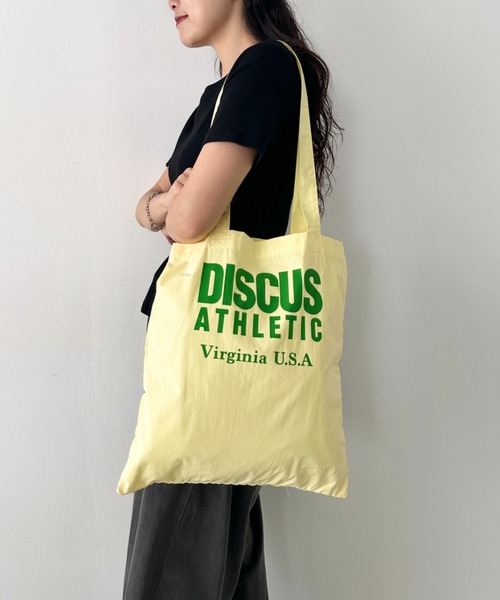DISCUS(ディスカス)の「DISCUS/ディスカス ロゴプリント ハンドルトート/ブランドロゴ/A4/ライトコットン(トートバッグ・レディース・ライトグリーン/ホワイト/ピンク/ダークベージュ/イエロー/ブルー/ライトピンク/ライトブルー・FREE)」の21枚目の写真