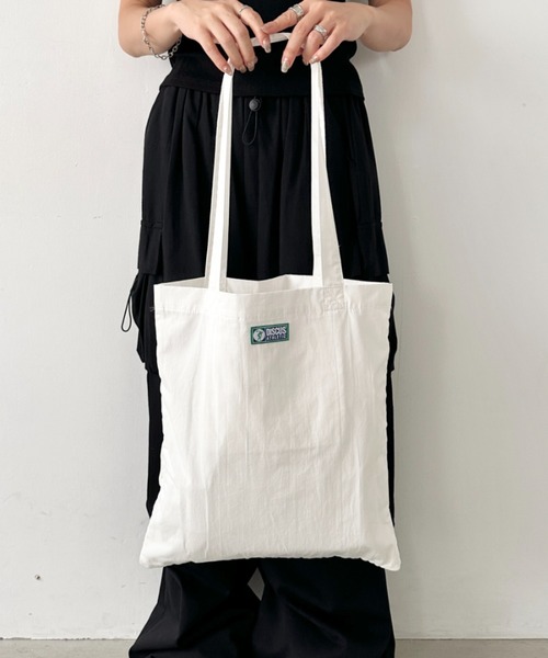 DISCUS(ディスカス)の「DISCUS/ディスカス ロゴプリント ハンドルトート/ブランドロゴ/A4/ライトコットン(トートバッグ・レディース・ライトグリーン/ホワイト/ピンク/ダークベージュ/イエロー/ブルー/ライトピンク/ライトブルー・FREE)」の12枚目の写真