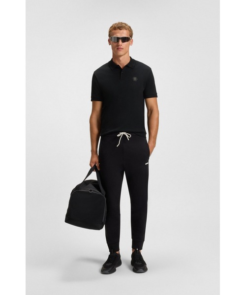 BOSS(ボス)の「ピマコットン ポロシャツ Double Bモノグラム(ポロシャツ・メンズ・ブラック・L/S/XL/M/XXL/XXXL)」の3枚目の写真