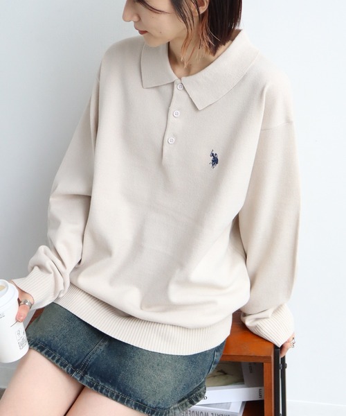 セール】【U.S. POLO ASSN./ユーエスポロアッスン】 ロゴ刺繍 長袖