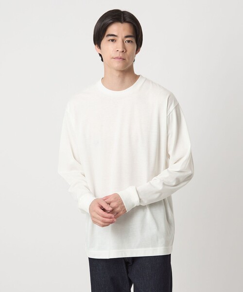 green label relaxing（グリーンレーベルリラクシング）の「プレーン レイヤード Vネック ニット（ニット/セーター・メンズ・グレー/ダークグリーン/ブラック・S/M/L/XL）」の7枚目の写真