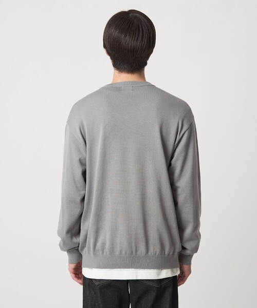 green label relaxing（グリーンレーベルリラクシング）の「プレーン レイヤード Vネック ニット（ニット/セーター・メンズ・グレー/ダークグリーン/ブラック・S/M/L/XL）」の12枚目の写真