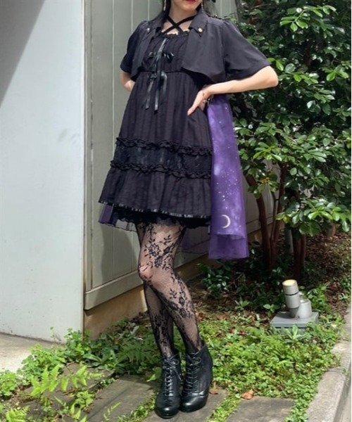 axes femme(アクシーズファム)の「リボンコットンチュニック(チュニック・レディース・ブラック/ホワイト/レッド・FREE)」の2枚目の写真