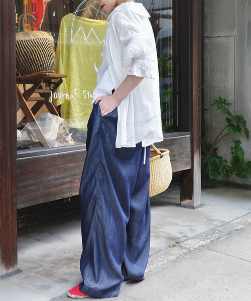 追加3》フレンチリネン フリルパフブラウス（シャツ/ブラウス