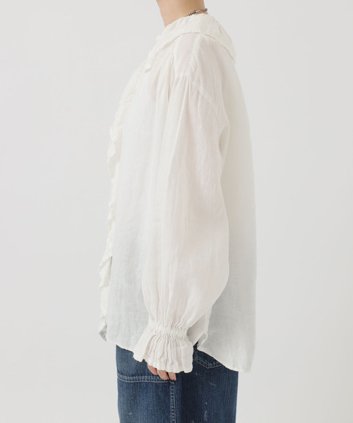 未使用 2025SS フレンチリネンフリルパフブラウス JOURNAL STANDARD LUXE ブラウス シャツ 「追加3」フレンチ