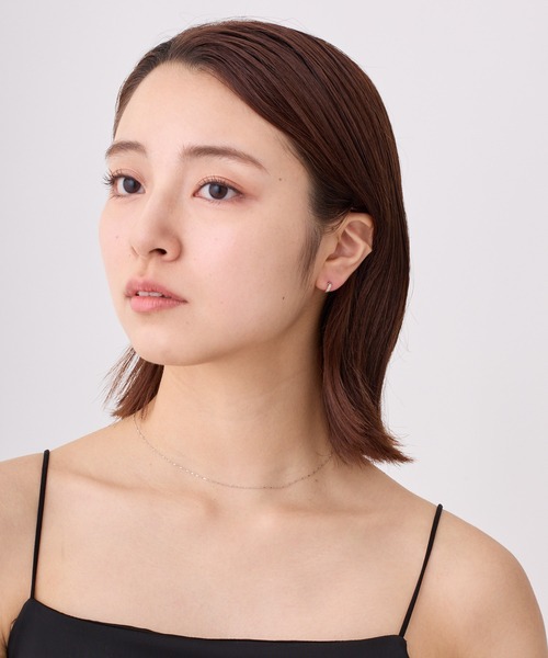 CALIN STANDARD(カリンスタンダード)の「◆金属アレルギー対応◆◆made in japan◆【純金厚メッキ】ダブルライン 極小ミニマルカーブピアス(ピアス(両耳用)・レディース・シルバー/ゴールド/ピンクゴールド・FREE)」の12枚目の写真
