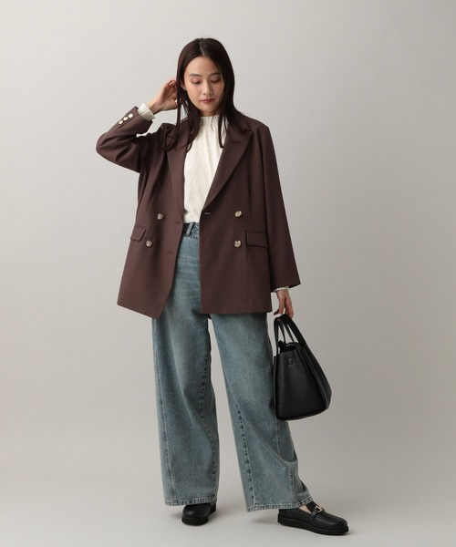 GLOBAL WORK（グローバルワーク）の「MATINEE LINE/シャーリングチュールブラウス/583848（シャツ/ブラウス・レディース・ラベンダー/オフホワイト/ブラック・MEDIUM/LARGE）」の15枚目の写真