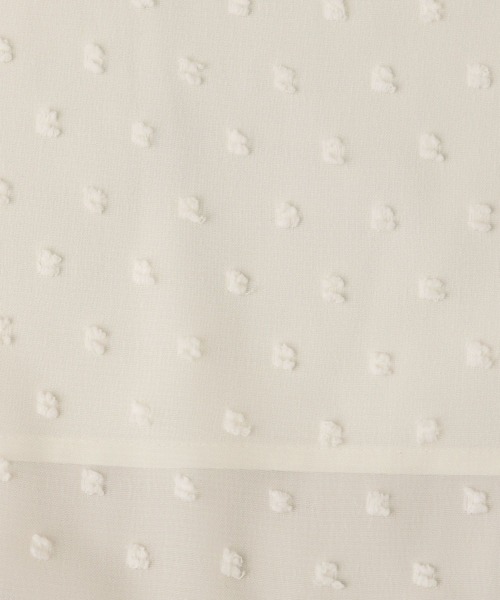 GLOBAL WORK（グローバルワーク）の「MATINEE LINE/シャーリングチュールブラウス/583848（シャツ/ブラウス・レディース・ラベンダー/オフホワイト/ブラック・MEDIUM/LARGE）」の10枚目の写真