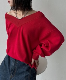 PAGEBOY | ＜自宅で洗える！＞マルチWAYネックプルオーバー/ニット 【選べる着丈＆前後2WAY】(ニット/セーター)