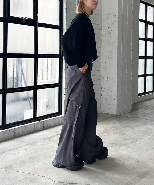 PAGEBOY（ページボーイ）の「＜自宅で洗える！＞マルチWAYネックプルオーバー/ニット 【選べる着丈＆前後2WAY】（ニット/セーター・レディース・ブラック/オフホワイト/オレンジ/ブラウン/モスグリーン/レッド系その他・SMALL/FREE）」の8枚目の写真