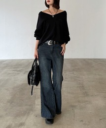 PAGEBOY（ページボーイ）の「＜自宅で洗える！＞マルチWAYネックプルオーバー/ニット 【選べる着丈＆前後2WAY】（ニット/セーター）」