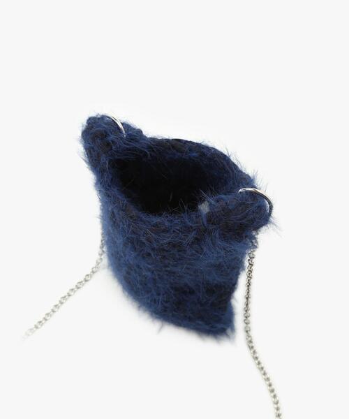 To b. by agnes b.（トゥービーバイアニエスベー）の「フラッフィー ミニ ポシェット（ショルダーバッグ・レディース・ネイビー・FREE）」の4枚目の写真