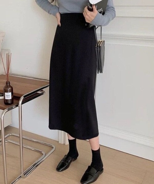 cammie(キャミー)の「シンプルタイトスカート(スカート・レディース・ベージュ/ブラウン/ブラック・LARGE/MEDIUM)」の3枚目の写真